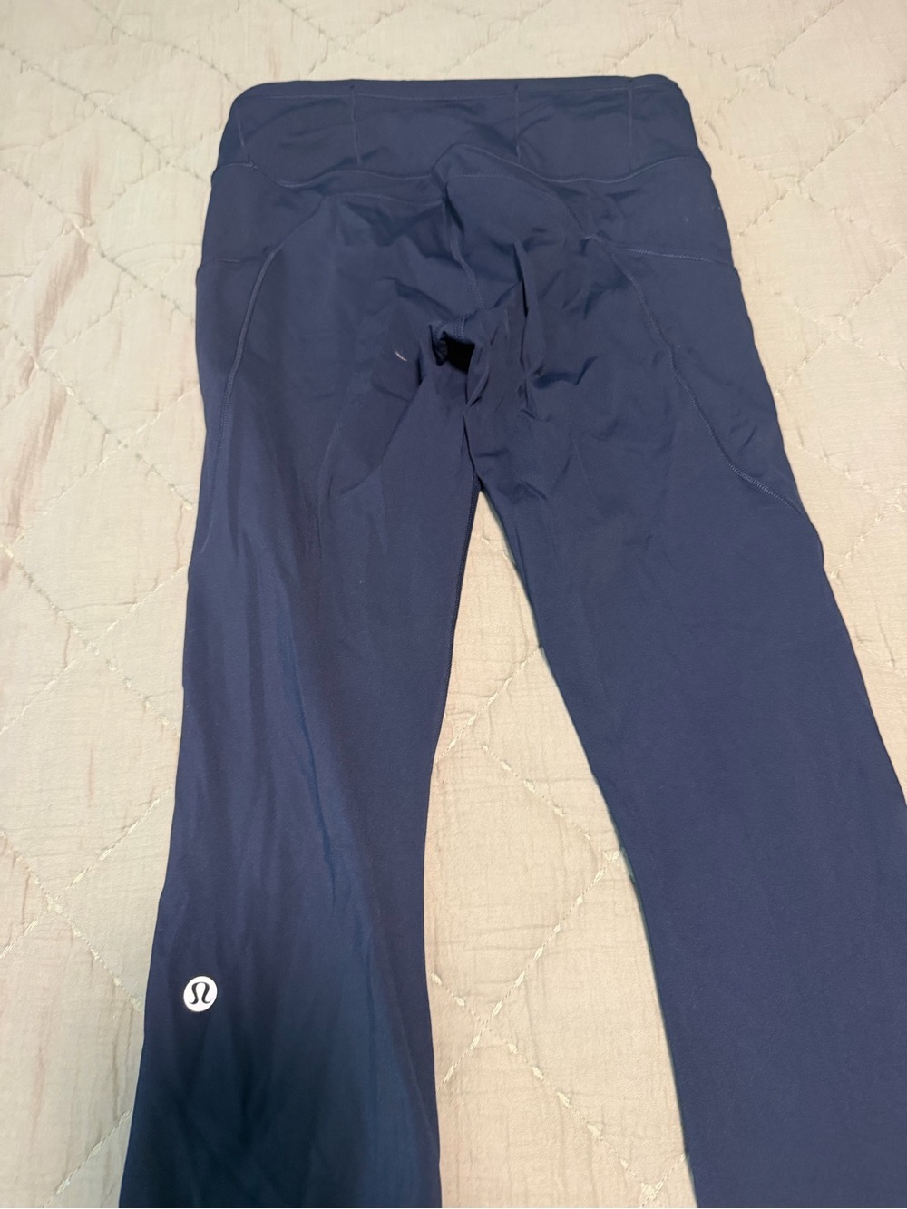 lululemon Fast and Free cropped athletica Navy Blue Leggings